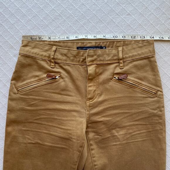 Ralph Lauren Sport Equestrian Stretch Khaki Riding Pants Women’s Size 26 - Picture 10 of 12